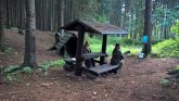 Studánka Cyrilka. Zde jsme spali.